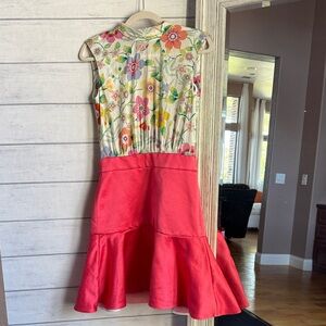 Tish Cox Pink Floral fit & Flare Dress